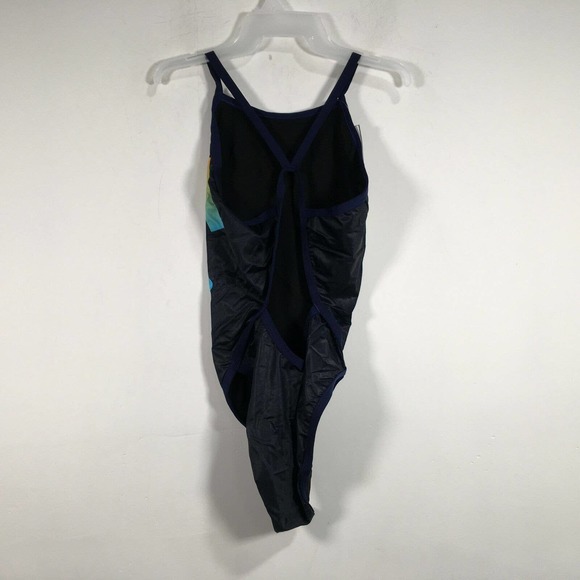 Turbo Custom 55601 Park Swimsuit, Women's Size S - Navy/Multi - Picture 2 of 10